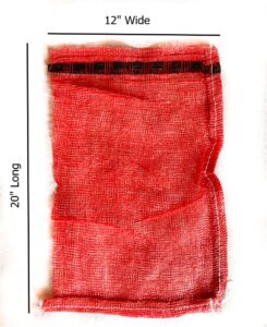 12x20" red mesh bag
