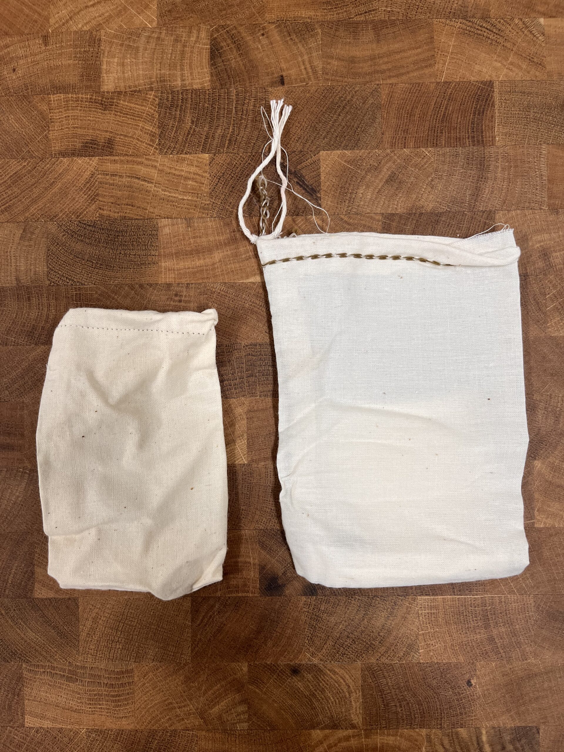 3x5" & 4x6" Cotton Bag side by side